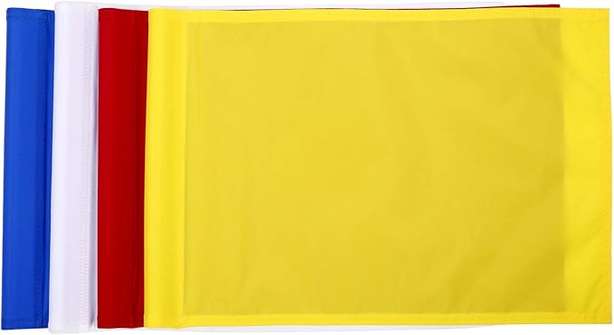 Green Golf Training Flag, Nylon Putting Green Target, Indoor/Outdoor Backyard Garden Portable, 19.7" x 13.4"