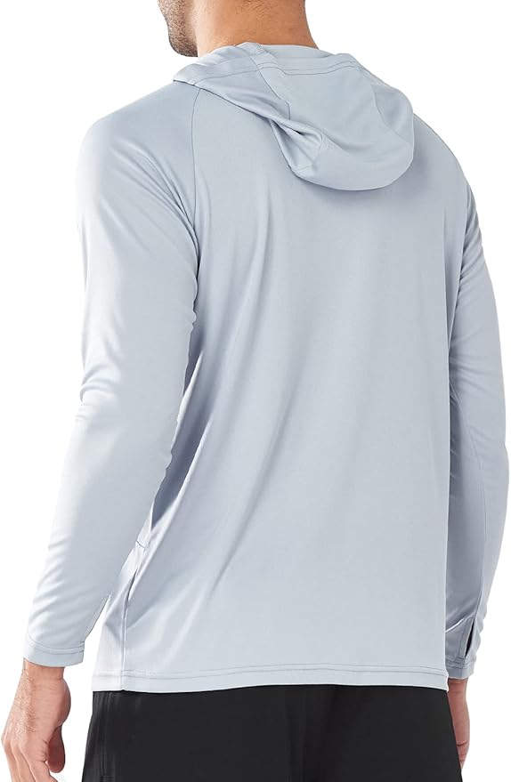 NORTHYARD Men's UPF 50+ Hoodie Shirts Long Sleeve Sun Protection Fishing Swim Beach UV SPF Rash Guard Quick Dry Lightweight