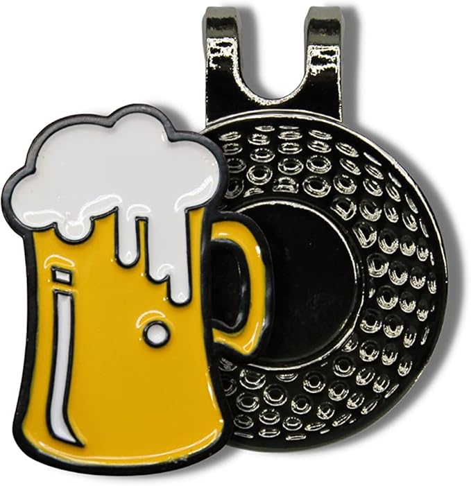 Mulligan Hooligan Golf Ball Marker + Magnetic Hat Clip, Funny and Unique Golf Gift, Premium Quality, The Perfect for Your Favorite Golfer, Golf Accessories for Any Occasions