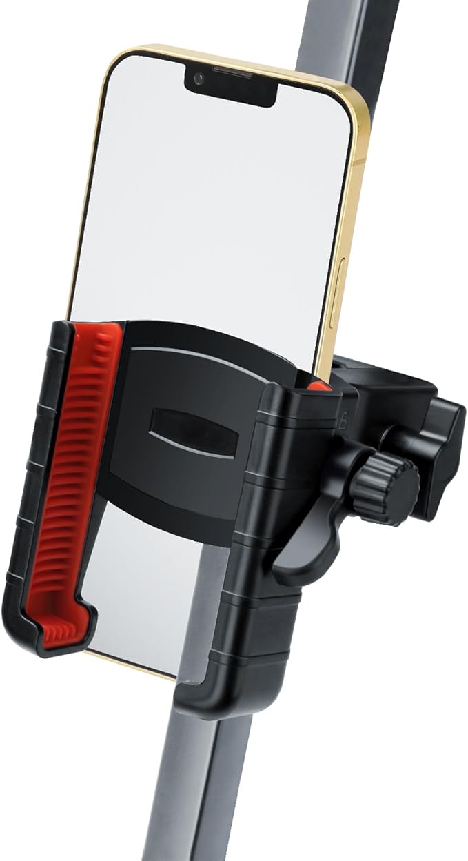 Golf Cart Phone Holder, Cell Phone Holder Mount Compatible with EZGO/Club Car/Yamaha, Universal Compatible with iPhone Galaxy Google Pixel, Golf Cart Accessories Fit for Smart Phones, Red