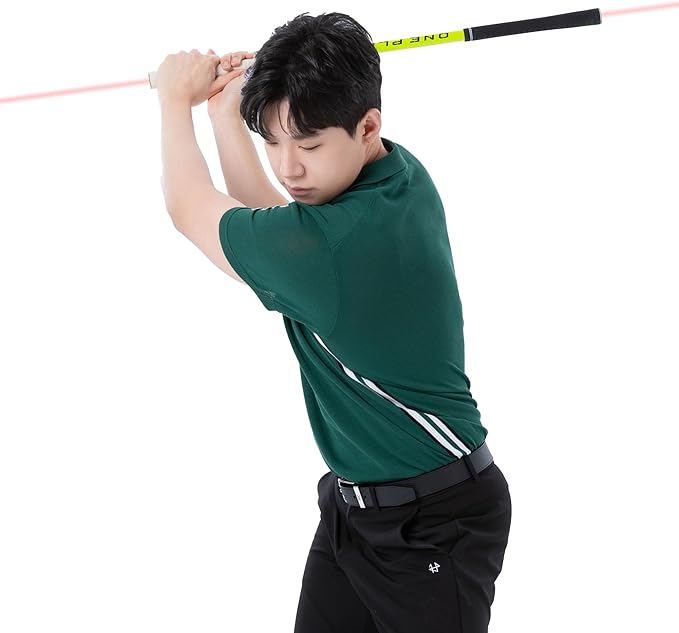 Golf Swing Trainer ONE Plane Heoseok Pro Training Aid Equipment Backswing Impact Practice Stick Men Women