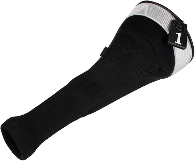 Andux 5pcs/Set Mesh Golf 460cc Driver Fairway Wood Club Head Covers Long Neck with No. Tags