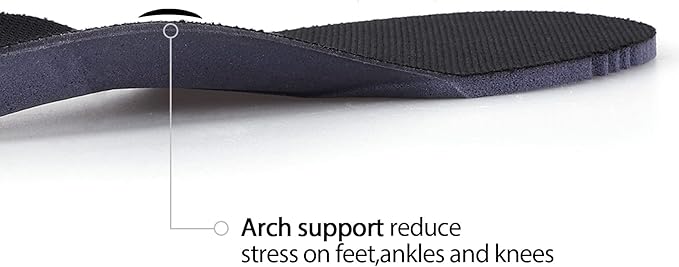 Insoles for Womens Memory Foam Shoe Inserts,Replacement Insoles for Work Boot Running Shoes-Shock Absorption and Cushion for Feet Relief,Comfort Inner Soles for Everyday Use Black 39EU/US8