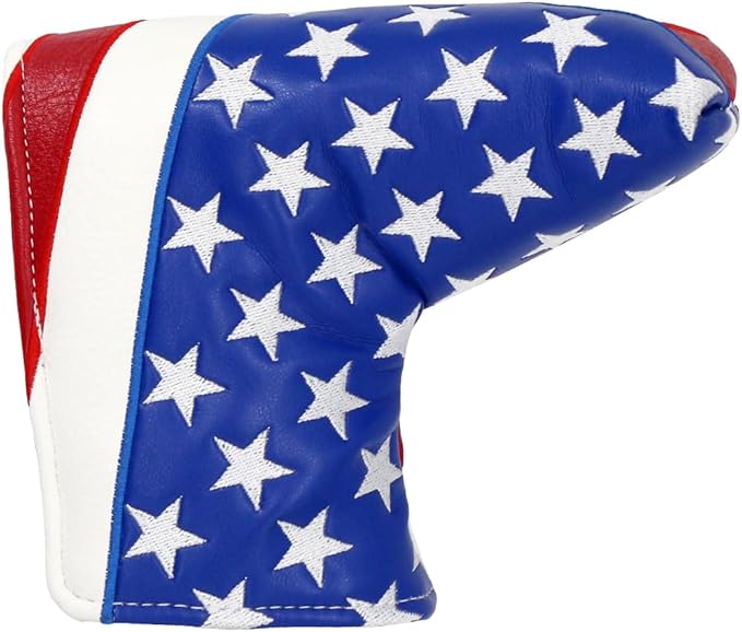 Golf Head Covers Blade Putter Cover Headcover Magnetic Closure Embroidered Fit for Most Brands Scotty Cameron Odyssey Blade Taylormade Ping ect.