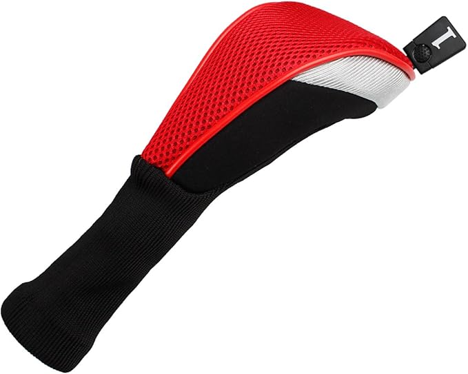 Andux 3pcs/Set Golf 460cc Driver Wood Club Head Covers Long Neck with No. Tags