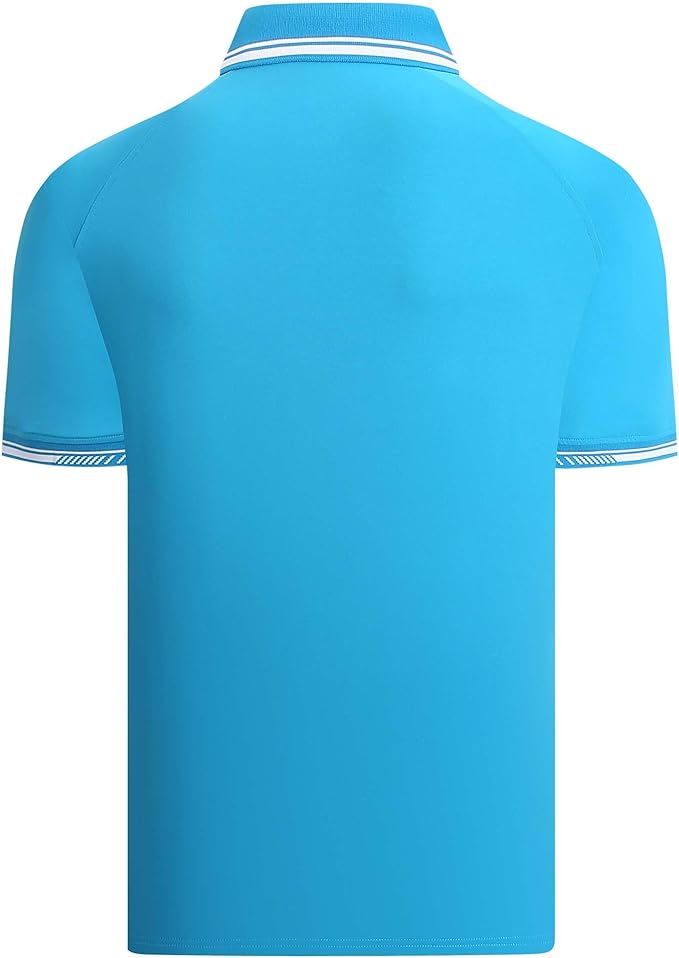 Esabel.C Mens Golf Shirts Short Sleeve Stretch Moisture Wicking Performance Dry Fit Collared Golf Shirts for Men