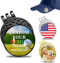 Personalized Golf Ball Marker Hat Clip – Custom Magnetic Ball Marker with Your Photo, Name, Logo or Initials – Unique Golf Gift for Men, Dad, Coach, Golfer
