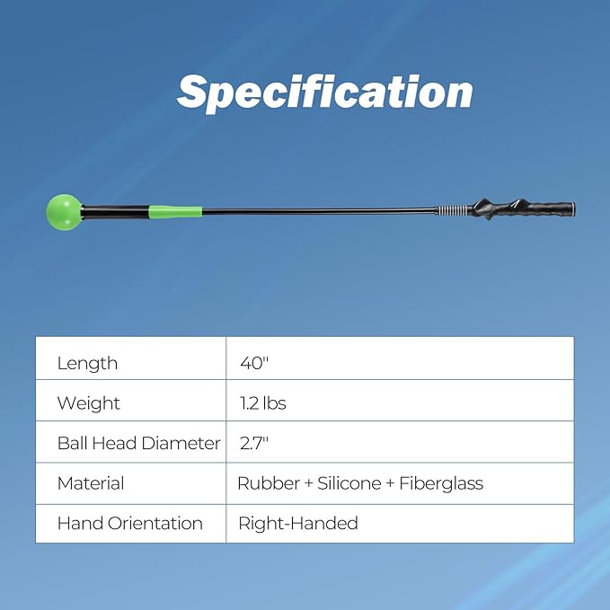 Tangkula Golf Swing Trainer, 47"/40"/31.5" Warm-Up Golf Practice Training Aid with Weighted Head for Grip, Rhythm, Flexibility, Balance, Tempo & Strength, Indoor Outdoor Golf Swing Corrector
