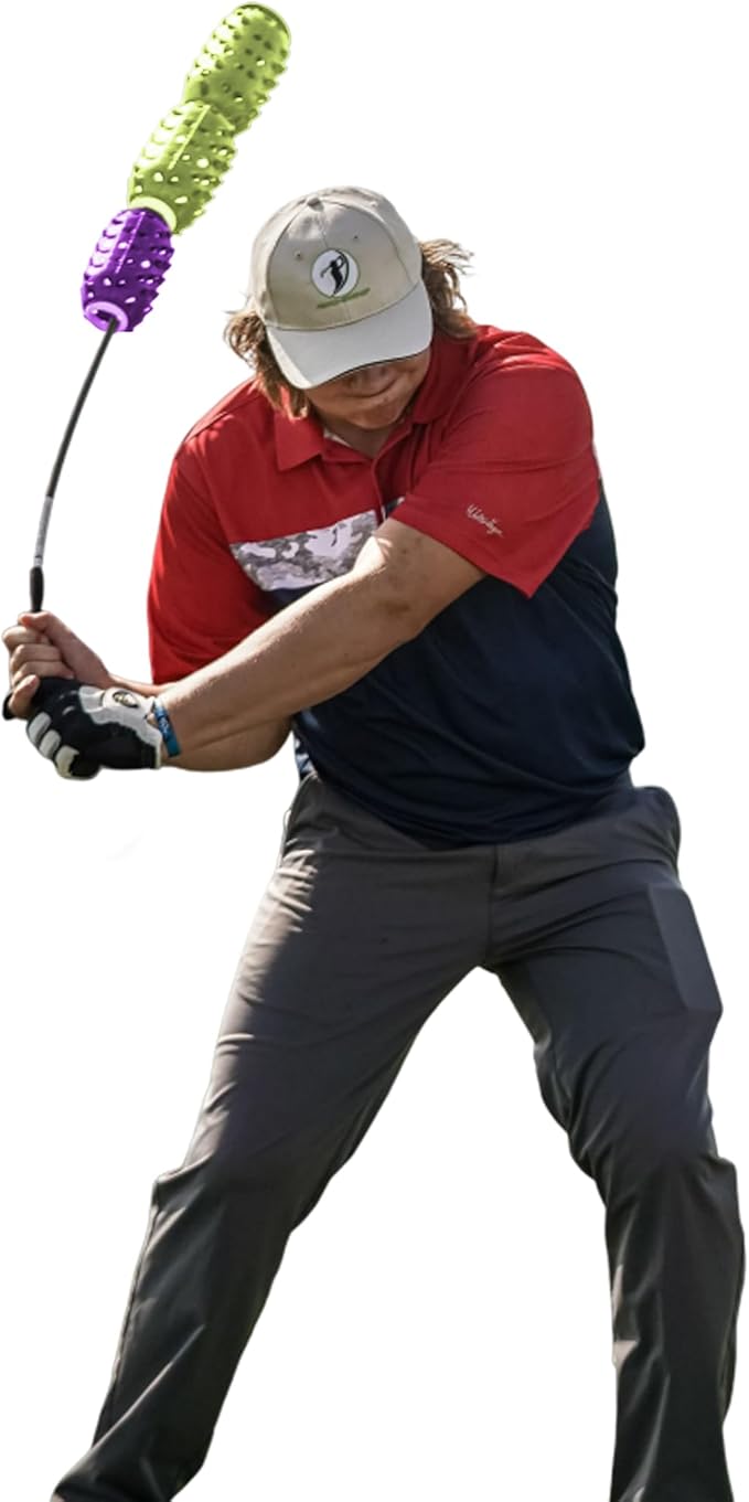 Aero Whip Shaft Tempo and Speed Golf Trainer, Flexible Shaft for Golf Training Aid, Great Golf Warm Up Tool, Swing Speed Air Resistance Training, Gain Up to 30 Yards On Your Drive