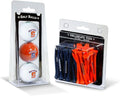 Team Golf NCAA Logo Imprinted Golf Balls (3 Count) & 2-3/4" Regulation Golf Tees (50 Count), Multi Colored