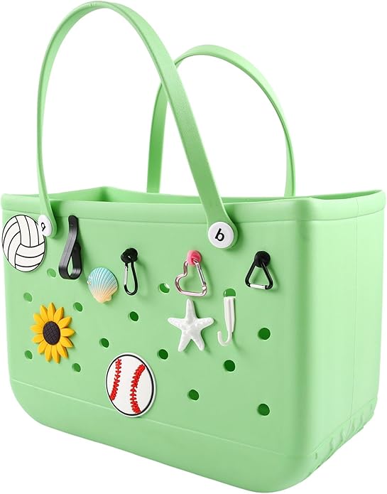 Acrylic Decoration Accessory for Bogg Bag and Simply Southern Tote,Insert Bag Charm for Beach Handbag Tote Bag