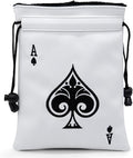 montela golf Valuables Pouch,Ace Poker Golf Bag Pouch with Drawstrings Golf Tee Bag Leather Golf Tee Pouchs for Men Women