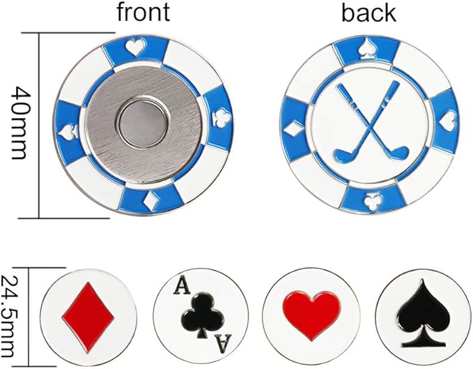 Golf Ball Marker Golf Poker Chips Gifts Sets