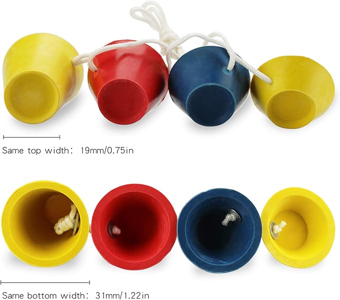 FINGER TEN Rubber Winter Golf Tees with 4 Different Heights 39mm 22mm 16mm 11mm for Frosty Days Durable Golfing Tee 4 in 1 Sizes for Hard Ground Home Driving Range Mat Training Practice