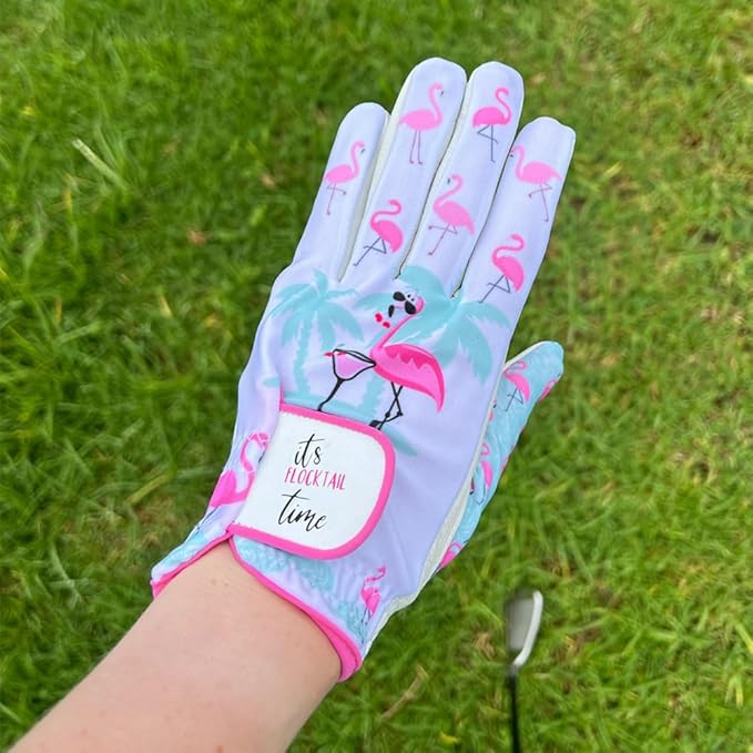 Giggle Golf Women's Golf Glove - Adjustable Strap, Left Hand Gloves for Women
