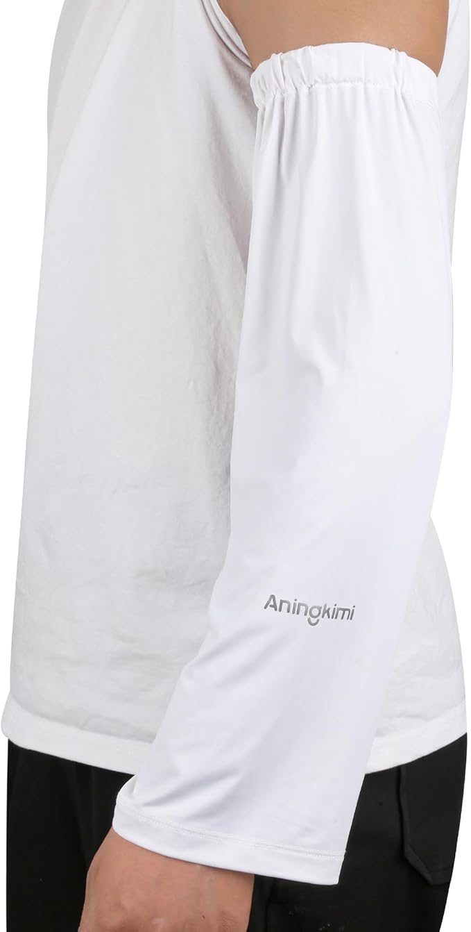 UPF 50+ Sun Protection Arm Sleeves Elastic band Adjustable Cuff Loose Fit Non-Sticky Airflow Friendly Outdoor
