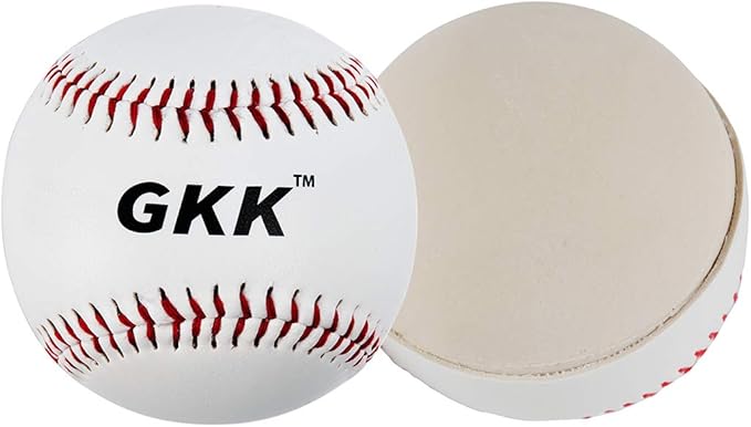 GKK Baseball 12 Pack Balls Training Baseballs 9 inch TeeBall Safety Baseballs for Youth/Adult Baseball Soft Toss, Batting, Fielding, Hitting, Pitching, Practice(One Dozen)