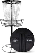 MVP Disc Sports Black Hole Lite 24-Chain Disc Golf Basket with Transit Bag