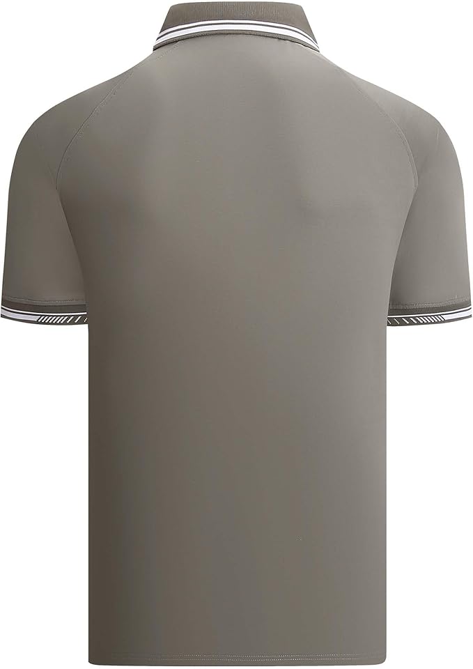 Esabel.C Mens Golf Shirts Short Sleeve Stretch Moisture Wicking Performance Dry Fit Collared Golf Shirts for Men