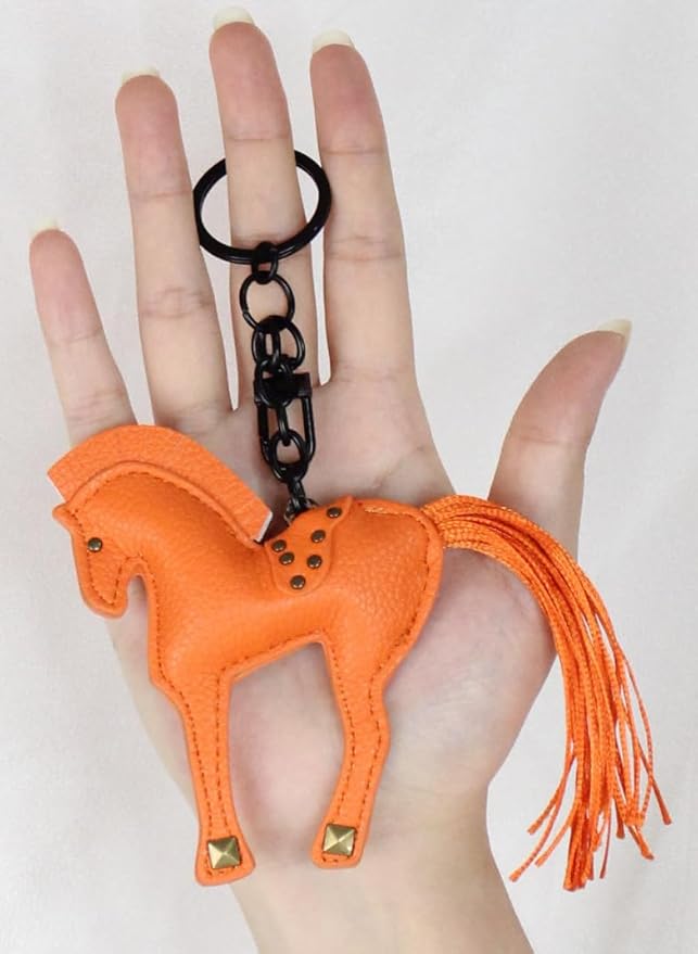 Horse Keychain, Hanging Charm Accessory for Purse, Bag and Backpacks Pony Key Chain for Women
