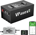 48V 160Ah Lithium Golf Cart Battery,48V Golf Cart Batteries with 22A Charger,Built-in 200A BMS,Metal Casing,Supports Mobile APP,Touch Monitor,6000+ Cycles,Peak Current 600A,Max 10.24kW Output Power