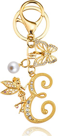 Initial Keychain Bag Charm Women Purse Charms for Handbags Accessories Charm for Wallet Butterfly Pendant for Girls