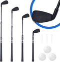 Plastic Golf Club Collapsible - Right Hand for Game & Travel, Golf Chiper Club for Junior, Adults Indoor Outdoor Training Bucket Pong Chipping Games for Family, Hit Plastic Foam Balls -2PCS