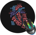 Mouse Pad Cardiac Nurse Anatomical Heart Medical Mouse Pads for Desk, Stitched Edge Mousepad with Non-Slip Rubber Base, Gaming Mouse Mat for Computer Laptop Home Office