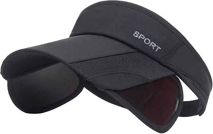 Summer Sun Visor Hat - Women Adjustable Golf Cap with Retractable Brim, UV Protection Beach/Tennis Sport Hat