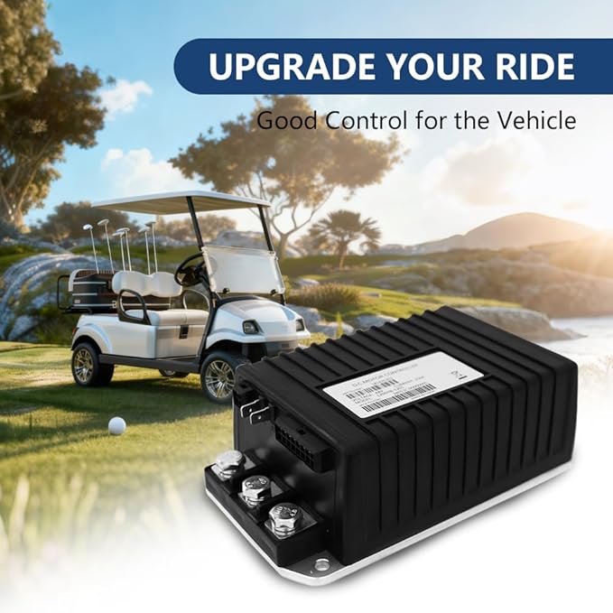 Golf Cart Controller, 48V 250A Controller Compatible with Curtis, 1206HB-5201 Golf Cart Speed Controllers for 2010-UP EZGO TXT, Express S4, Express L4, Terrain 250, ST Sport II, ITS Throttle, 612632