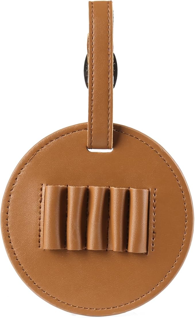 Personalized Golf Bag Tag with Tees Custom Name & Pattern Leather Golf Tee Holder with Gift for Dad