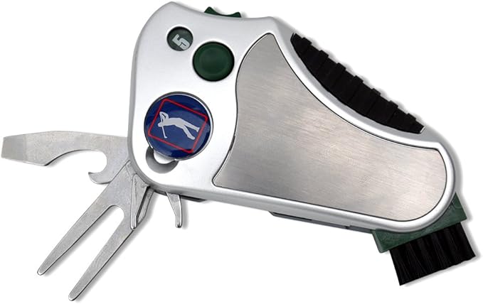 Golfer's Best Tool – 6-in-1 Golf Multitool for Men & Women | Stroke Counter, Divot Repair, Brush, Ball Marker, Cleat Tightener, Club Cleaner | Compact Golf Gift & Souvenir