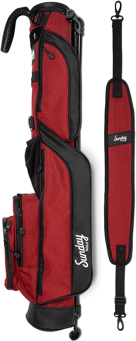 The Original Sunday Golf Loma Bag – Lightweight Golf Bag with Strap & Stand, Easy to Carry Pitch n Putt Stand Bag for Driving Range, Par 3 & Executive Courses, 31 Inches