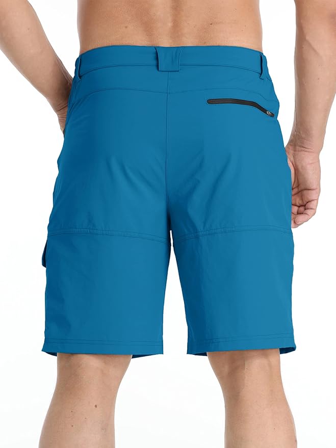 TACVASEN Men's Summer Outdoor Shorts Quick Dry Cargo Casual Work Hiking Shorts (NO Belt)