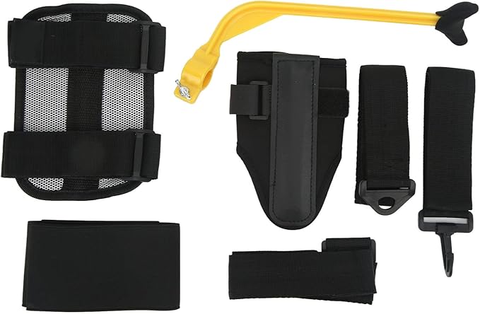 5Pcs Golf Swing Trainer Set, Swing Correcting Arm Band, Wrist Fixed Band and Leg Rod Corrector, PVC Neoprene Posture Correction Training Aid for Golfers, Includes Arm Band