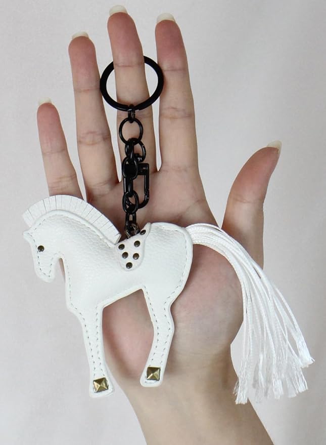 Horse Keychain, Hanging Charm Accessory for Purse, Bag and Backpacks Pony Key Chain for Women