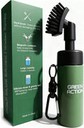 Golf Club Brush with Magnetic Clip & Water Sprayer - 5oz Capacity, Stiff Bristles for Deep Cleaning, Silicone Hose & Gravity Ball for Easy Use on Course
