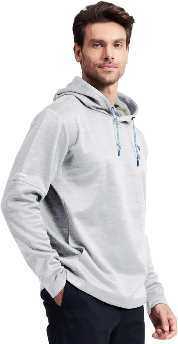 Hoodies for Men Golf Fleece Hooded Sweatshirts Dry Fit Athletic Lightweight Casual Midlayer Mens Hoodies Pullover