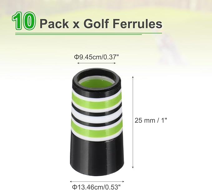 PATIKIL Golf Ferrules Tapered Golf Club Ferrules Multi-Ring Iron Ferrule Rings