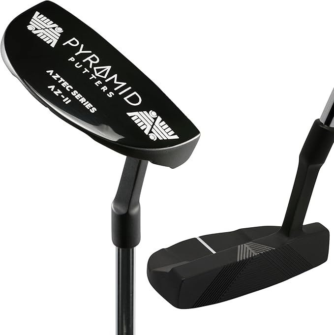 Pyramid Golf Putter for Improved Accuracy & Consistency – Gear Effect Grooves, High MOI, Precision Milled Face, Soft Feel Grip, Forgiveness on Mishits, Free Head Cover, Ideal for Inconsistent Stroke