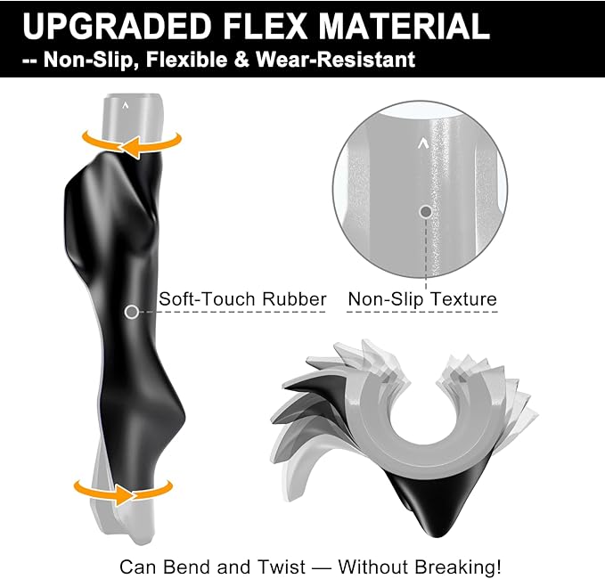 Golf Grip Trainer, Grip Trainer for Golf Clubs - Right Hand Golf Training Aid with Ergonomic Design, Corrects Golf Grip Posture and Improves Swing Accuracy