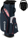 Tangkula Golf Cart Bag, Lightweight Golf Bag with 14-Way Divider Top, Portable Golf Club Organizer Bag with Cooler Pocket, Adjustable Shoulder Strap, Rain Hood & Umbrella Holder for Men & Women