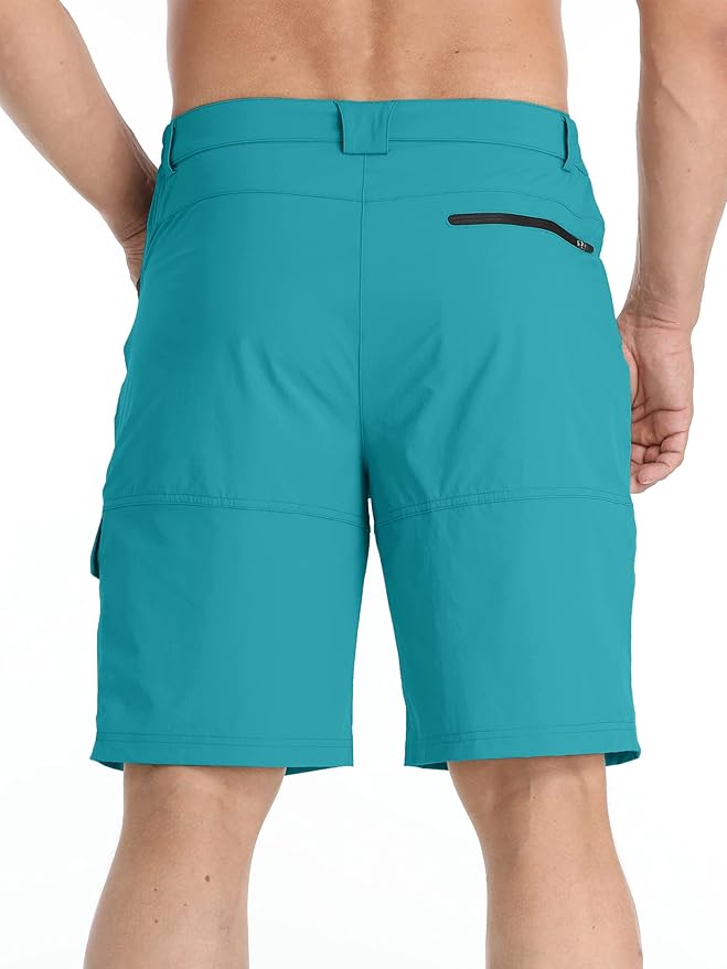 TACVASEN Men's Summer Outdoor Shorts Quick Dry Cargo Casual Work Hiking Shorts (NO Belt)