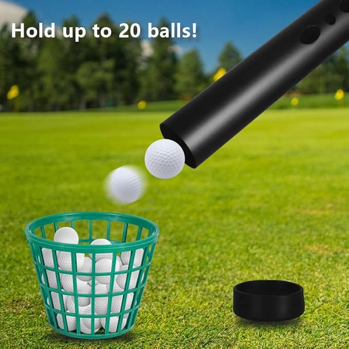Golf Ball Retriever, Aluminum Golf Ball Picker Upper Tube