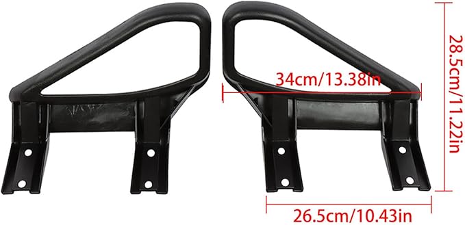 WFLNHB Seat Handles Hip Restraints Pair Replacement for EZGO Golf Cart TxT 1994-up