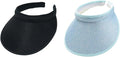 Cloth Covered Slip-On Visor for Women, Adjustable Cap Sports Sun Visors for Men
