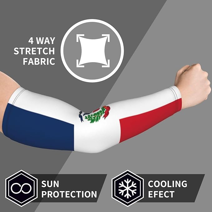 Flag Arm Sleeves Filipino Flag Compression Arm Sleeves for Men Women Tattoo Cover Up Cooling Arm Sleeve 1 Pair