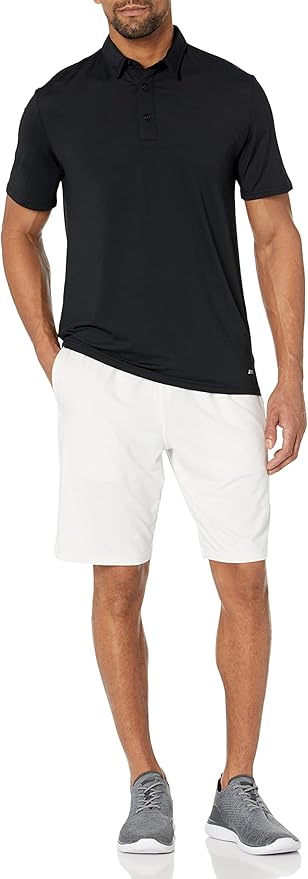 Amazon Essentials mens Slim-Fit Quick Dry Tech Stretch Lightweight Golf Polo Shirt