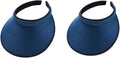 Cloth Covered Slip-On Visor for Women, Adjustable Cap Sports Sun Visors for Men