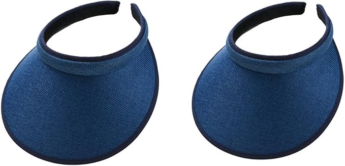Cloth Covered Slip-On Visor for Women, Adjustable Cap Sports Sun Visors for Men